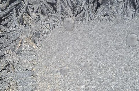 Frosty patterns on glass Foto stock
