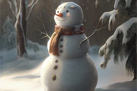 Frosty the Snowman Stock Illustration