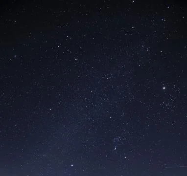 Frosty starry sky in winter Stock Photos