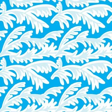 Frosty twisty pattern. Seamless pattern on a dark background. Stock Illustration