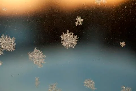 Frosty Window Abstract Background Stock Photos