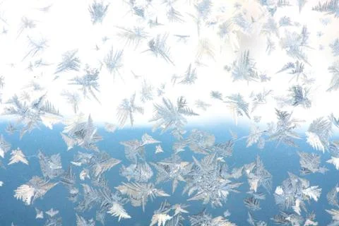 Frosty window Stock-Fotos