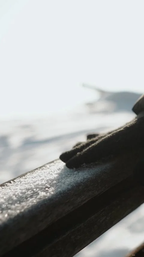 A frosty winter park with forest trees and white snow. A frosty day in the city. Stock Footage 328236183