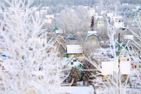 Frosty winter Foto stock