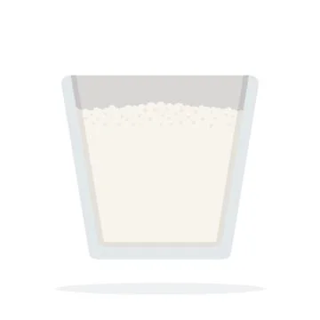 Frothed milk for coffee drinks vector icon flat isolated Stock Illustration