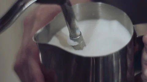 Frothed milk Video stock 45439894