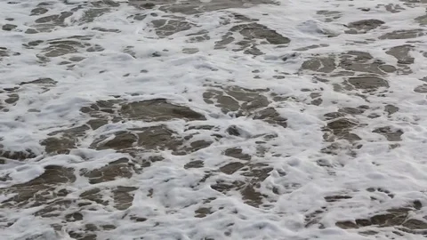 Frothing Sea Surface Stock Footage 77110277