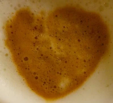 Frothy Heart Stock Photos