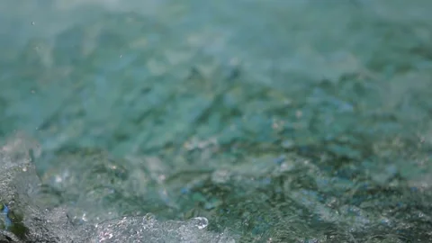 Frothy water in a mountain stream Stock-Footage 88481581