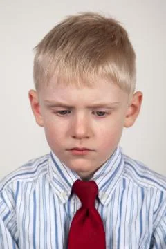 Frowning child Stock-Fotos