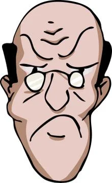 Frowning Man Stock Illustration