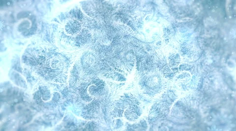 Froze pattern snowflakes Stock Footage 57370917