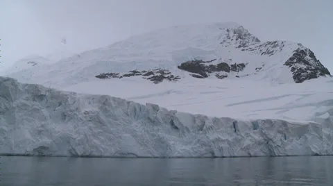 Frozen Antarctic seascape Stock Footage 34314183
