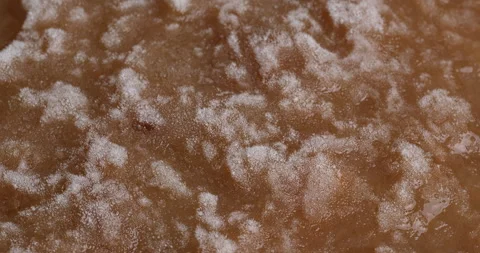 Frozen apple puree as background texture. Stock Footage 296286777