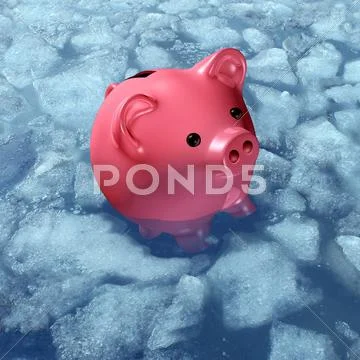 Frozen Asset Stock Illustration