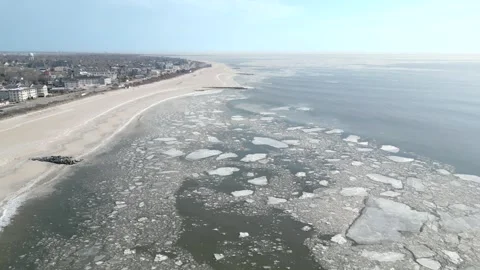 Frozen Atlantic Ocean Stock Footage 299972894