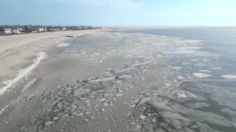 Frozen Atlantic Ocean Stock Footage 299973120