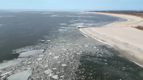 Frozen Atlantic Ocean Stock Footage 299973338