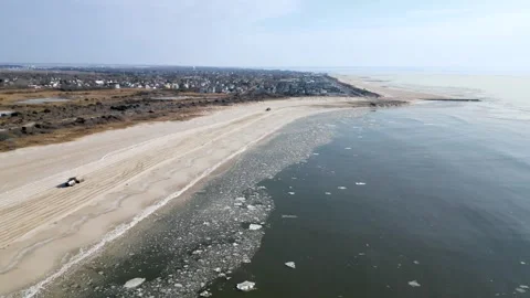 Frozen Atlantic Ocean Stock Footage 300650890