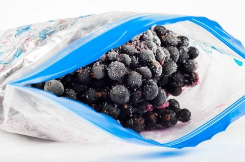 Frozen blueberries Stock Photos