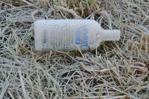 Frozen bottle Stock Photos