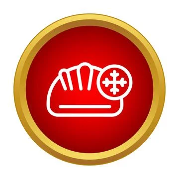 Frozen bread icon representing bakery and food preservation Stock Illustration