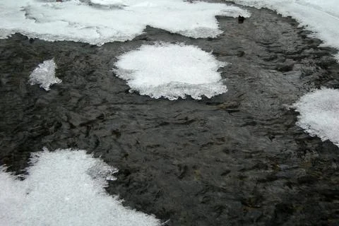 Frozen brook Stock Photos