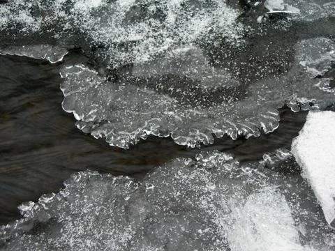 Frozen brook Foto stock