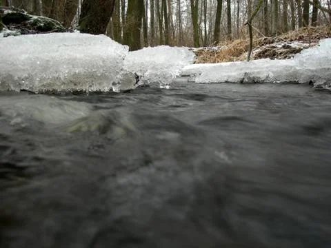 Frozen brook Foto stock