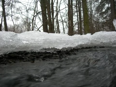 Frozen brook Stock Photos