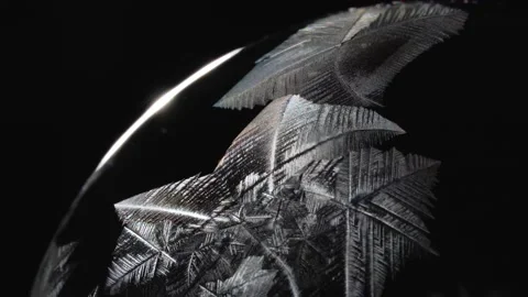 Frozen Bubble in Macro High Detail Stock Footage 182896508