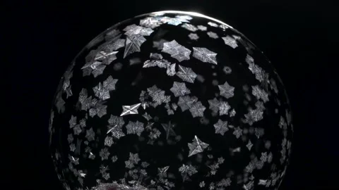 Frozen Bubble in Macro High Detail Stock Footage 182947880
