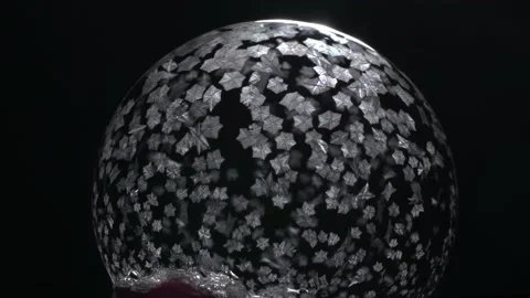 Frozen Bubble in Macro High Detail Stock Footage 182948294