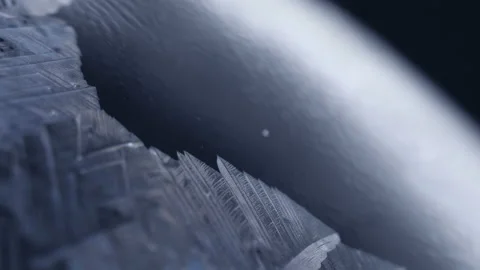 Frozen bubble winter holidays background Stock Footage 100557854