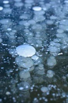 Frozen bubbles Stock Photos