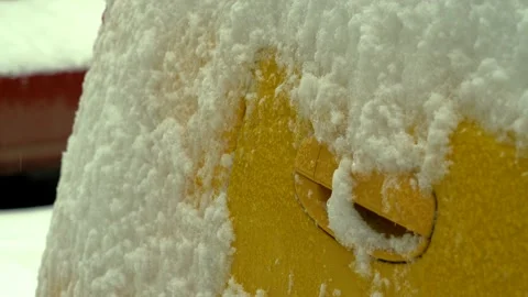 Frozen car door handle. Stock Footage 148395487