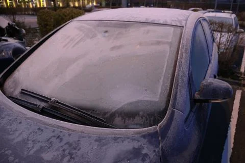 Frozen Car Stock Photos