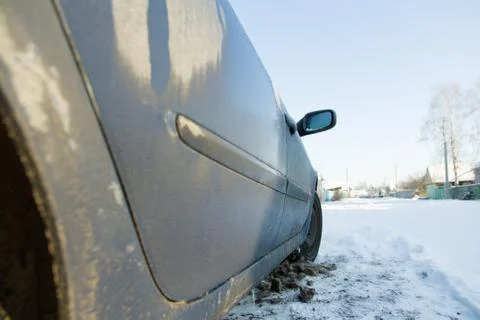 Frozen car Stock Photos