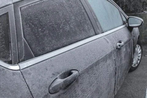 Frozen car Stock Photos