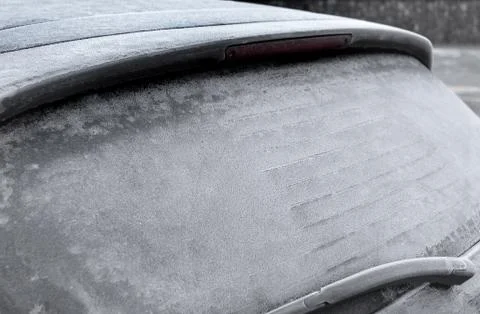 Frozen car Stock Photos