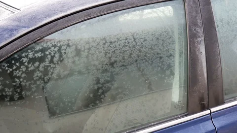 Frozen car windows Stock-Footage 102655741