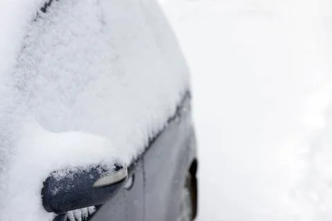 Frozen car windows Foto stock