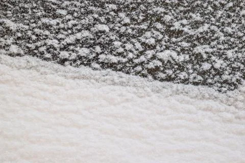 Frozen car windscreen Stock Photos