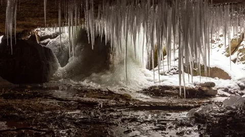 Frozen Cave Hyperlapse 스톡 동영상 220526890