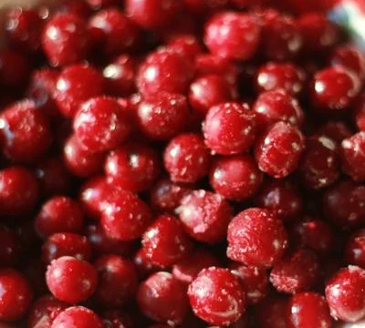 Frozen cherry Stock Photos