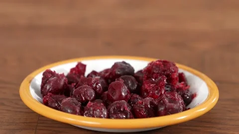 Frozen cherry studio shoot Stock Footage 183504664