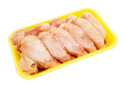 Frozen chicken wings Stock Photos