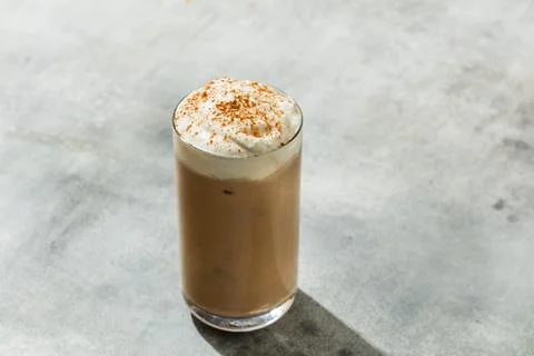 Frozen Cold PSL Pumpkin Spice Latte Stock Photos