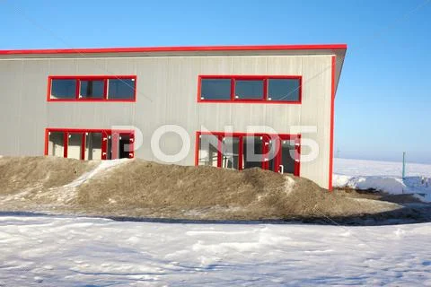 Frozen construction Stock Photos