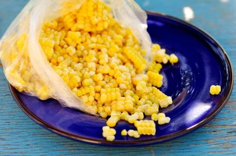 Frozen Corn Kernels Stock Photos